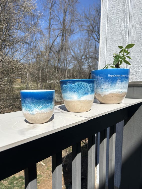 Beach Planter Made With Real Sand | Coastal Succulent Pot | Ocean Aesthetic  Home Decor | Gift Idea for Beach Plant Lover | Functional Art - Etsy