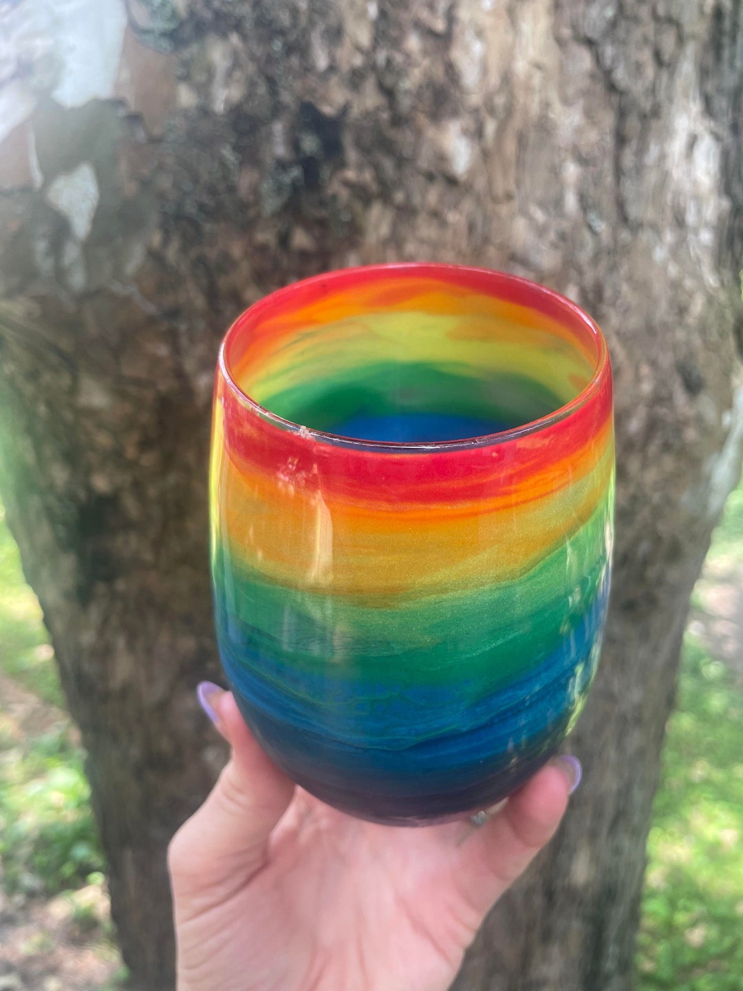 Rainbow Mug, Rainbow Wine Glass, Shot Glass, Colorful Cup, LGBTQ, Gay