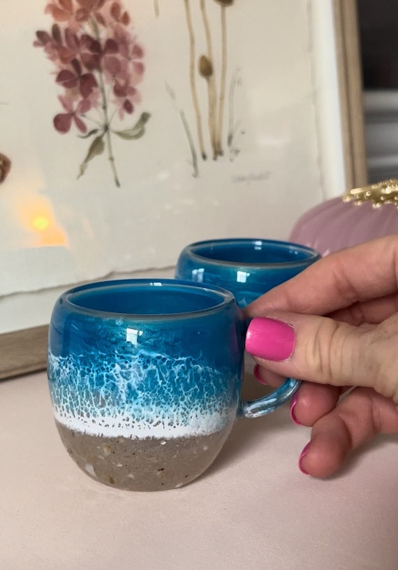 Beach Espresso Mug | tiny cup | ocean espresso cup
