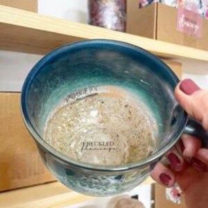 Handmade Sea Glass Wave Mug, Ocean Wave Glass Mug, Unique Sea-Inspired Drinking Vessel For Beach Lovers, Artistic Wave Design For Coffee And Drinks (2 - View #7