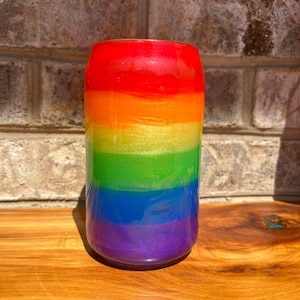 Rainbow Mug, Rainbow Wine Glass, Shot Glass, colorful cup, LGBTQ, Gay Pride Gift, Colored Cups, Rainbow Mug Set, Rainbow Cup, Glassware