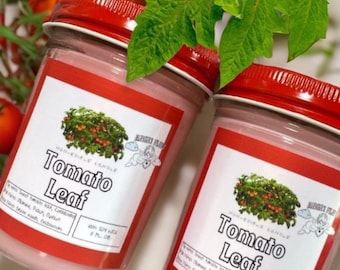 Tomato Leaf Soy Wax Candle