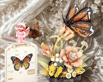 Micro Building Blocks Toy Puzzle: Nectar Butterfly