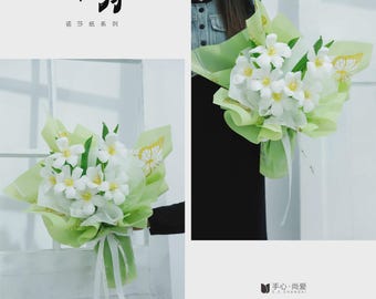 Korean-Style Waterproof Floral Wrapping Paper 20ct - Butterfly
