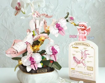 Micro Building Blocks Toy Puzzle: Orchid Mantis