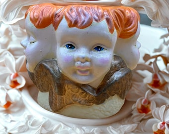 Angel Cherub Ceramic Pot for Orchids