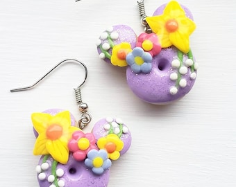 Floral Fairytale Dream Donut Earrings! HYPOALLERGENIC