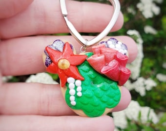 Magical Mermaid Dream Donut Keychain