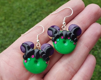 Dark Dragon Queen Donut Earring