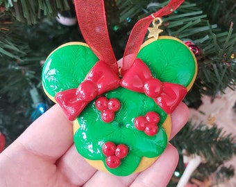 Large Realistic Wreath Cookie Ornament!