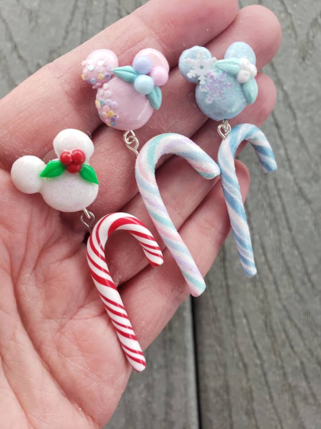 Candy Cane Crush Earrings Etsy