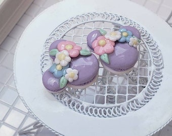 Lavender Chiffon Magical Macaron Studs!