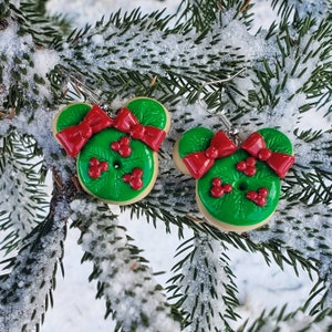 Winter Wonderland Wreath Donut Earrings