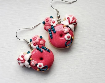 Cherry Blossom Dream Donut Earrings