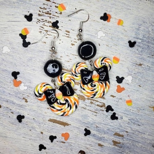 Candy Corn Swirl Earrings