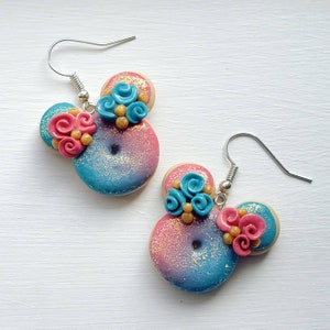 Buttercream Roses Dream Donut Earrings image 1