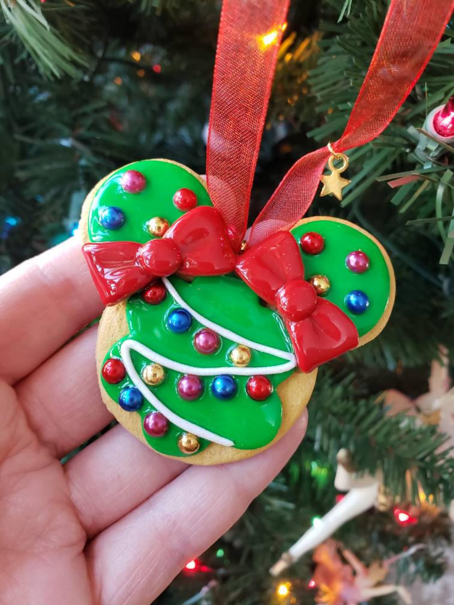 Large Realistic Tree Cookie Ornament Etsy