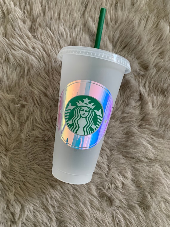 Custom Holographic Cold Cup Starbucks Reusable Cold Cup Hot Etsy Custom Holographic Cold Cup Starbucks Reusable Cold Cup Hot Etsy