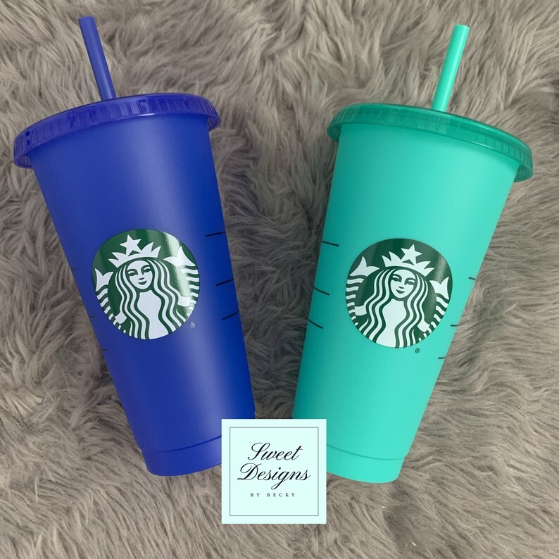 Holographic Vinyl/ Limited Summer Collection/ Starbucks Etsy