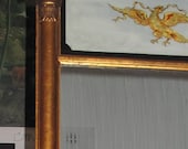 Superb Large Regency Regency Gilt Pier Glass Vere Eglomise Mirror, all original