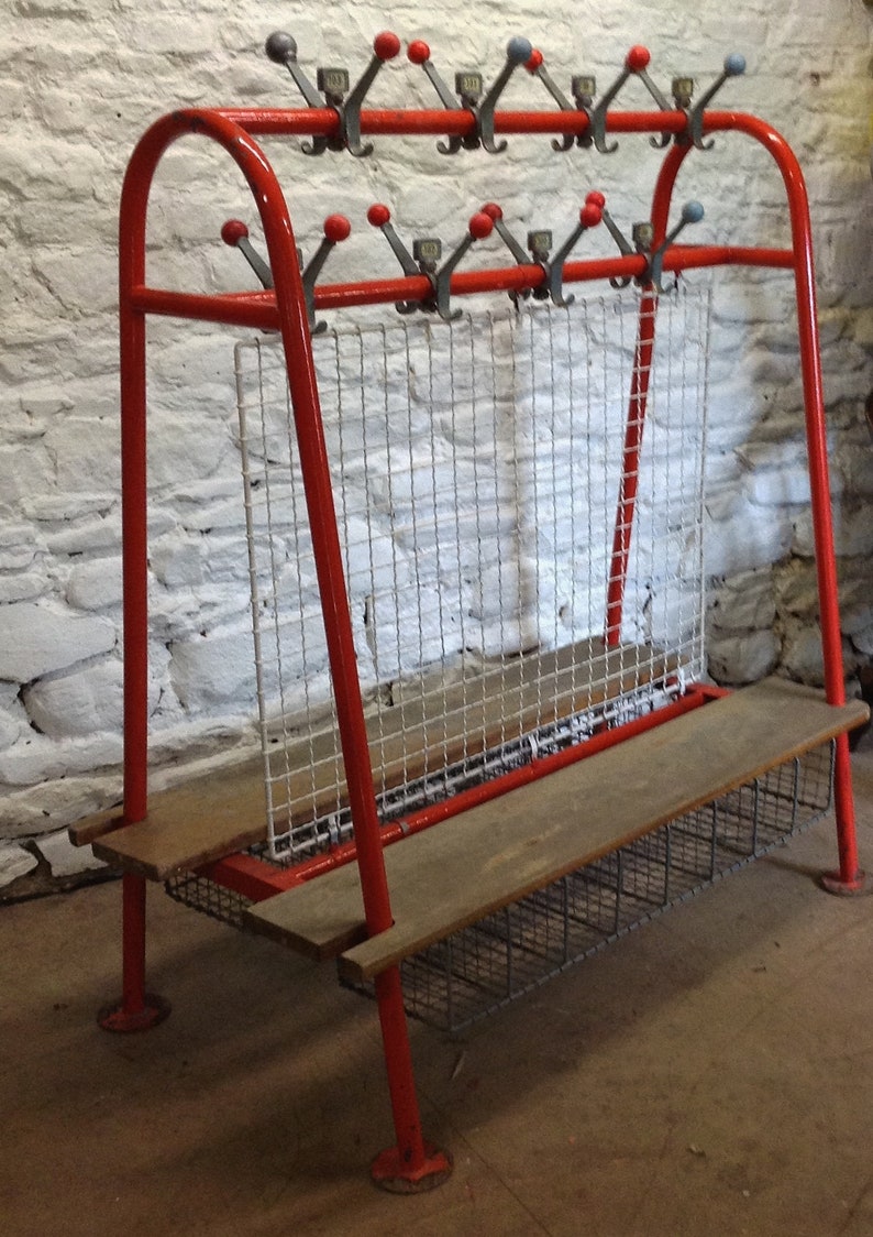 Vintage Retro Locker Room Bench Gym School Changing Etsy