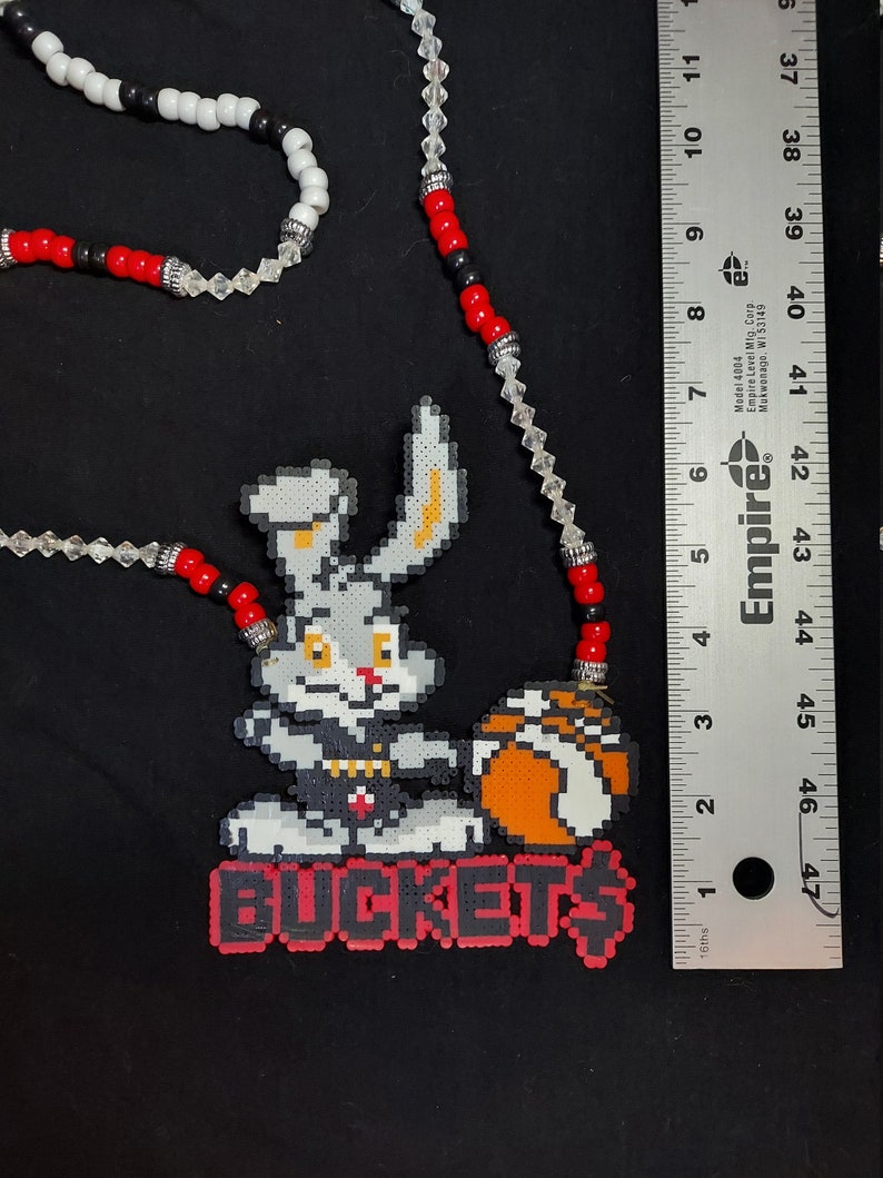 Las Vegas Aces Buckets Perler Necklace Etsy