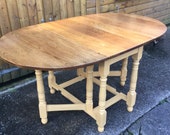 Upcycled Drop Leaf Dining Table (Free local delivery available)