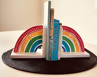 Book Ends Rainbow Color Combo #1 (one pair)