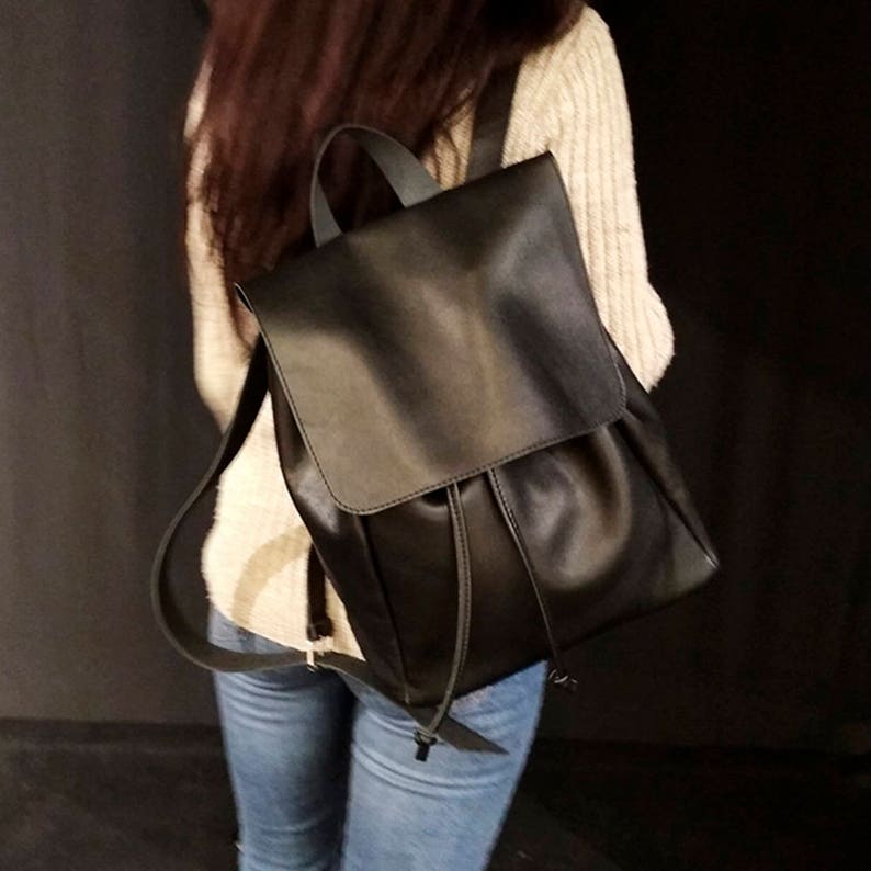 leather backpack etsy