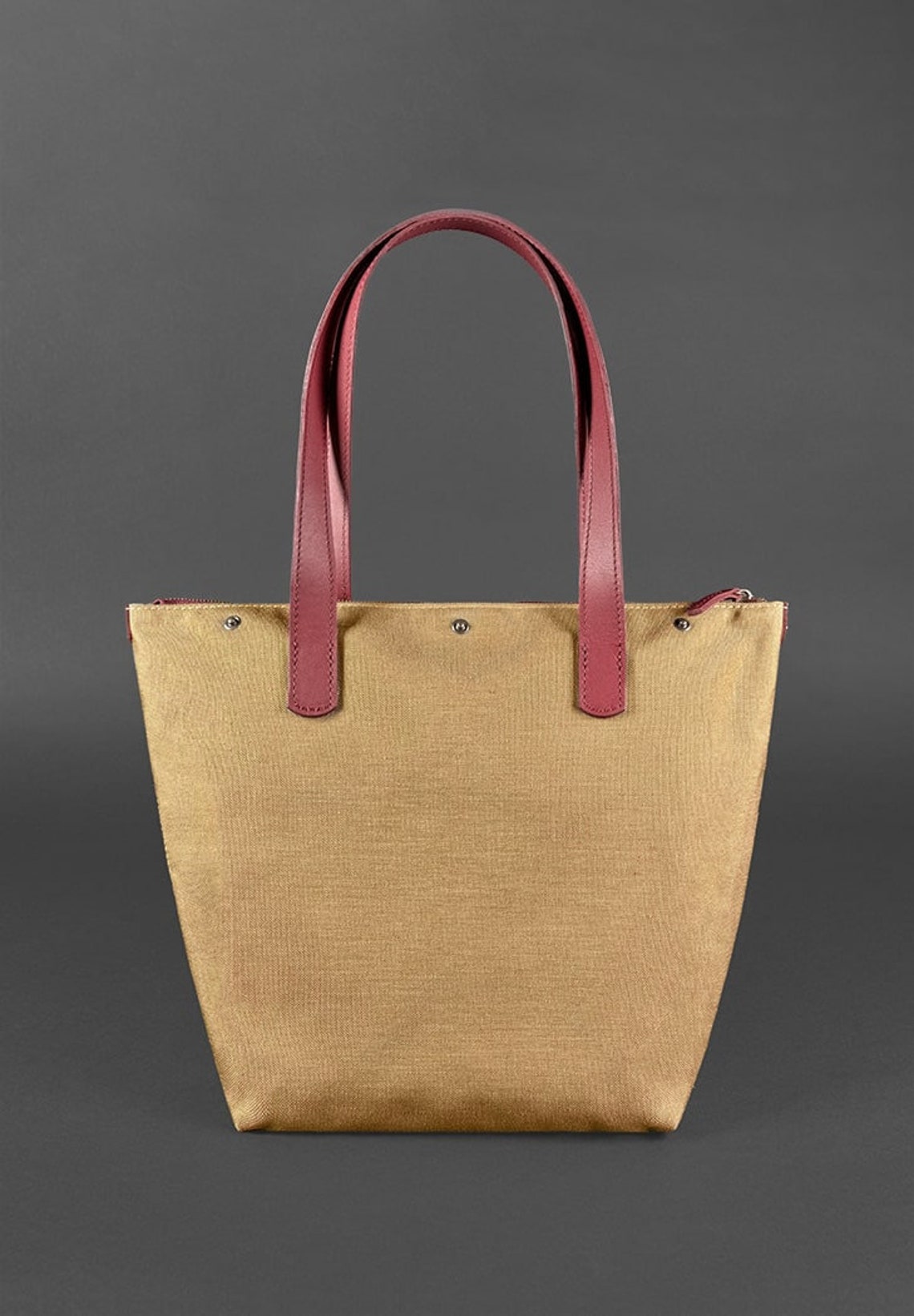 Everyday purse Everyday bag Leather handbag Leather bag Zipper Etsy