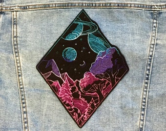 diy patch iron on patch cool patch embroidered patch horror sew on patch punk patch Skull head patch patch jacket skeleton patch