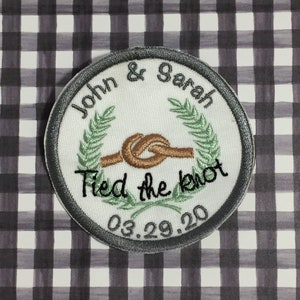 Customizable Wedding Date Patch For Keepsakes or Favors