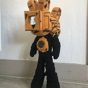 Projector Man Plushie- Handmade- Fanmade (Unofficial)-Projectionist