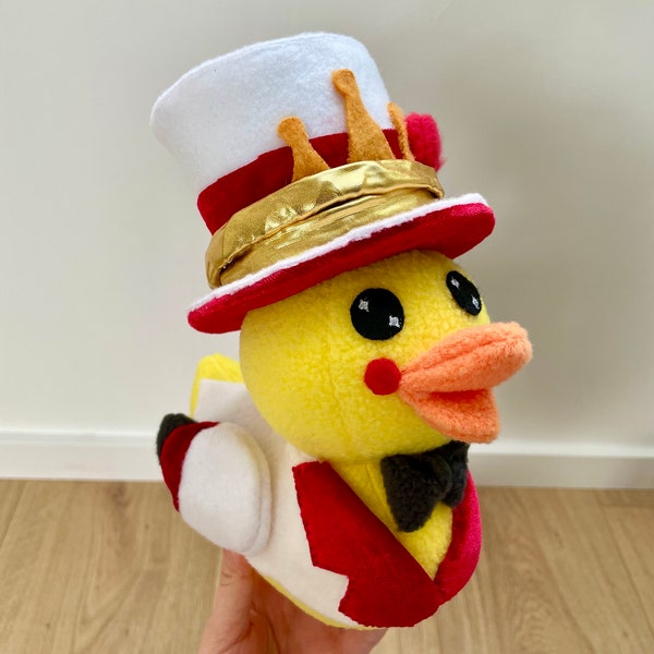 Lucifer The Depression Ducky Plush *Con un chirriador - Hecho a mano- No oficial- Fanmade