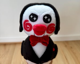 Billy The Game Ducky Plushie *With a squeaker*- Handmade- Fanmade - Horror Movie- Ducks