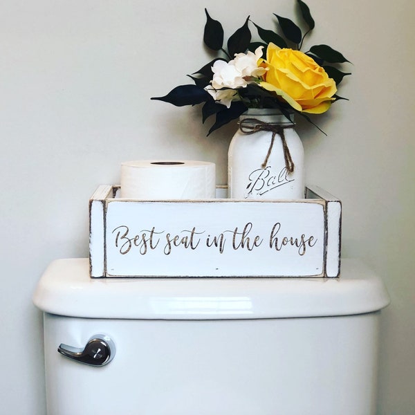 Top of Toilet Decor Etsy