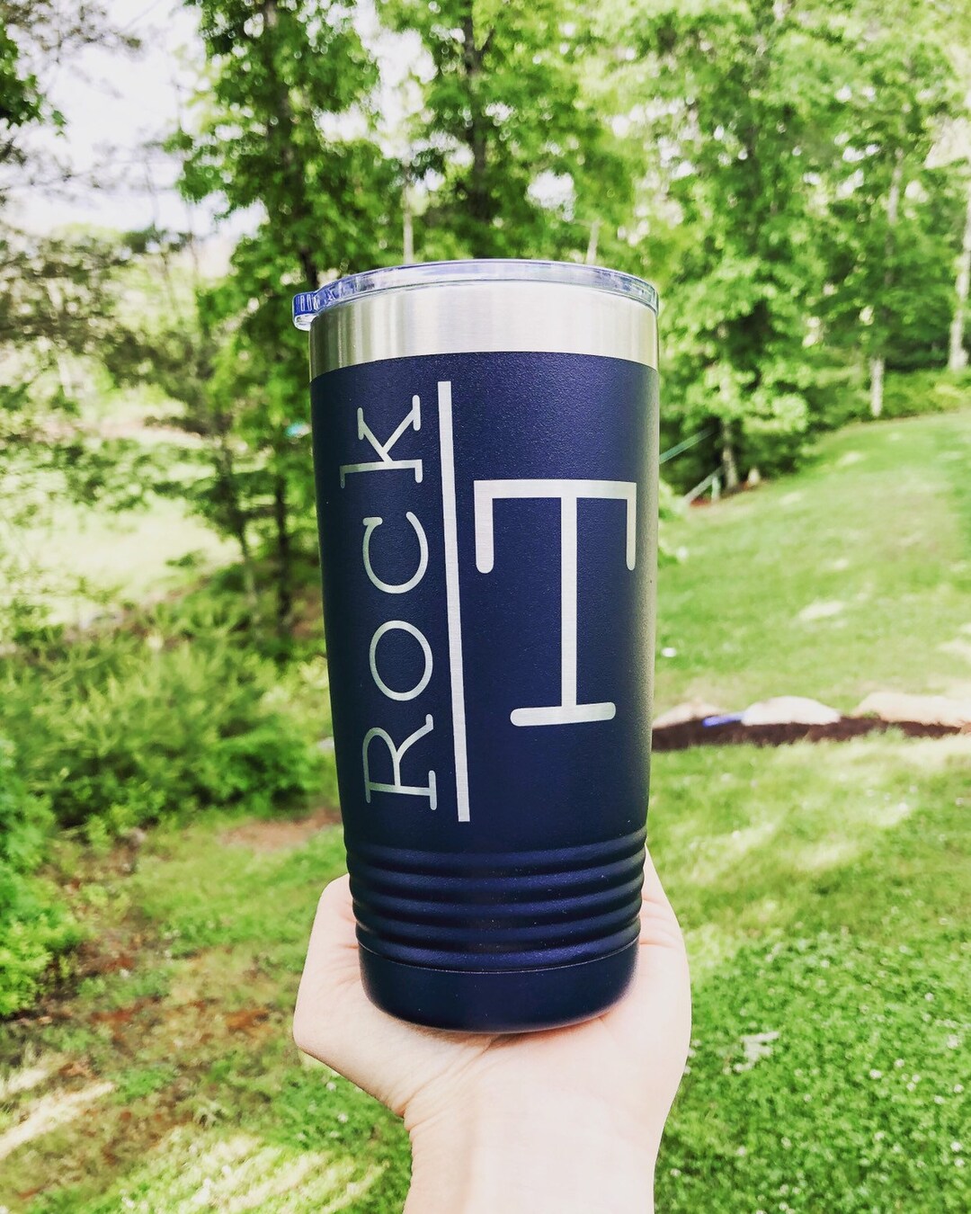 Stainless Steel Coffee Cup, Travel Coffee Mug, Monogrammed 20 Oz, Coffee Tea Cup, Dad Gift