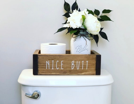 Nice Butt Bathroom Decor Bathroom Organizer Storage Box Nice Etsy