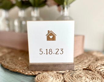 Mini 4&quot; Home Sign, Home Sign, Mini Signs, Tiny Sign, Shelf Sign, Tray Sign