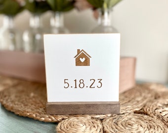 Mini 4" Home Sign, Home Sign, Mini Signs, Tiny Sign, Shelf Sign, Tray Sign