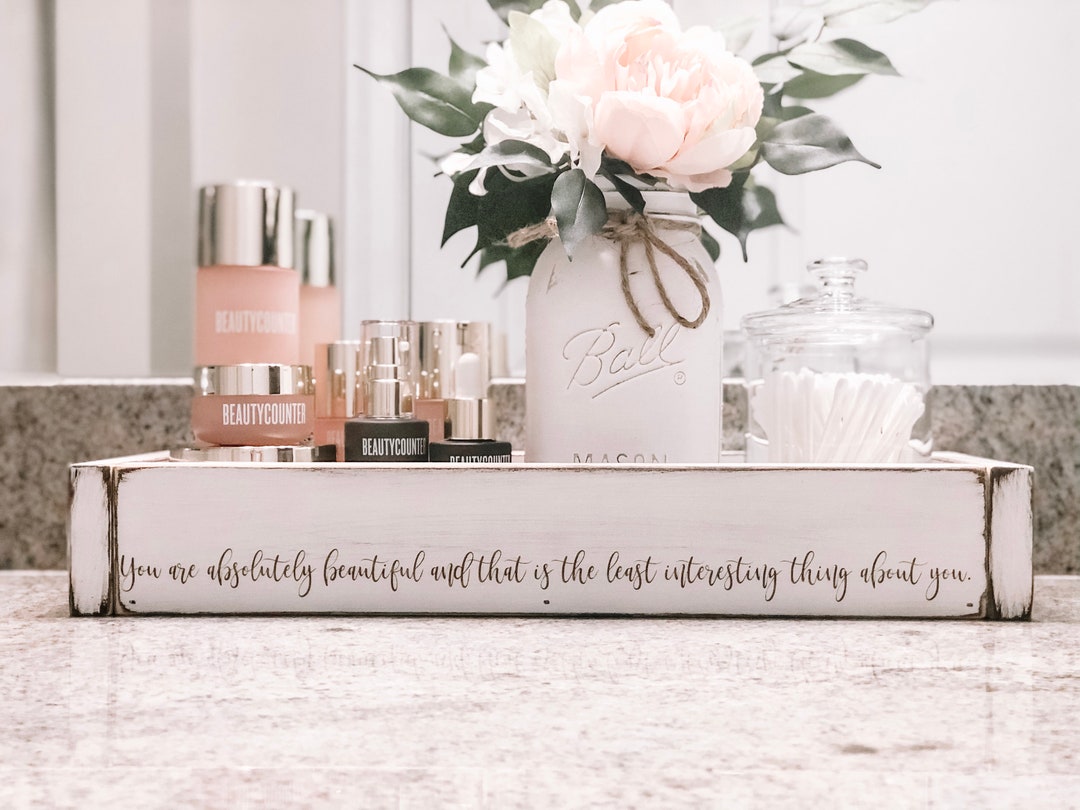 Bathroom Tray, Make up Organizer, Bathroom Counter Organizer, Bathroom Counter Tray, Toilet