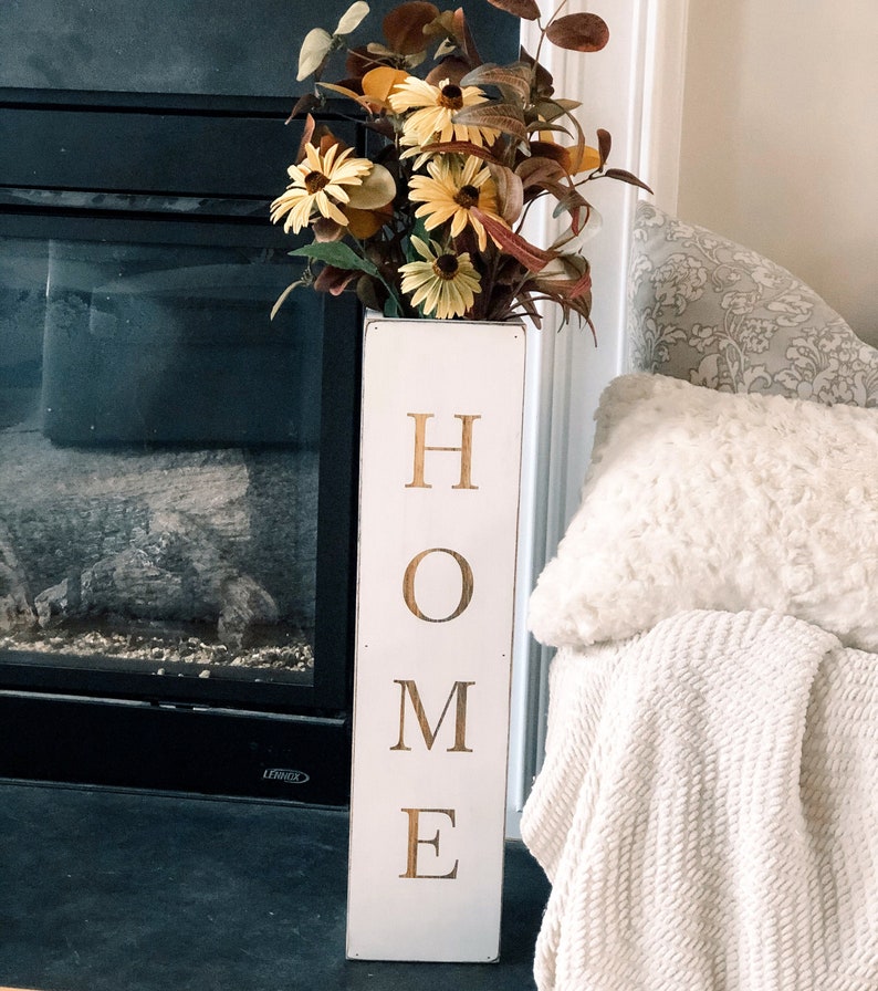 Wood Floor Vase Floor Vase Modern Farmhouse Decor Fireplace Etsy