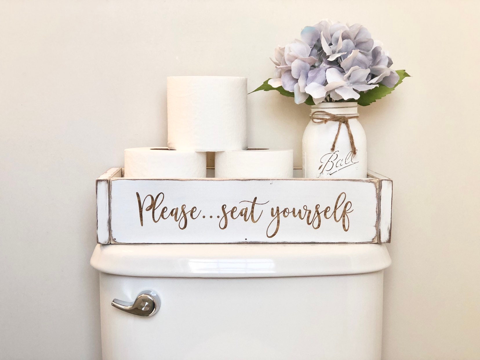 Wood Toilet Storage Box / Bathroom Organizer Storage Box / Etsy Nederland