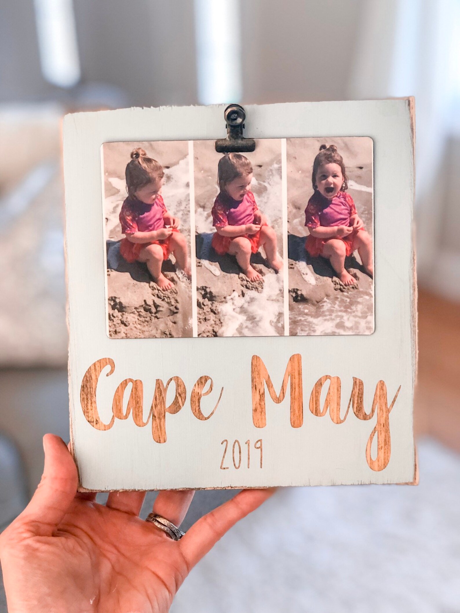 Personalized Picture Frame Vacation Picture Frame Board Etsy