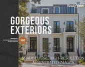Luxury Home Exterior Stock Photos | Real Estate Marketing Images | PLR  MRR Included | Premium Property Branding