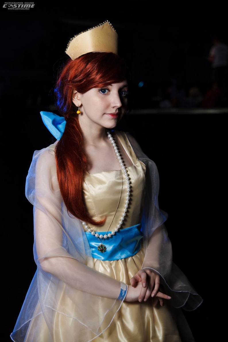 Anastasia Princess Cosplay Yellow Gold Dress Russia Halloween Etsy