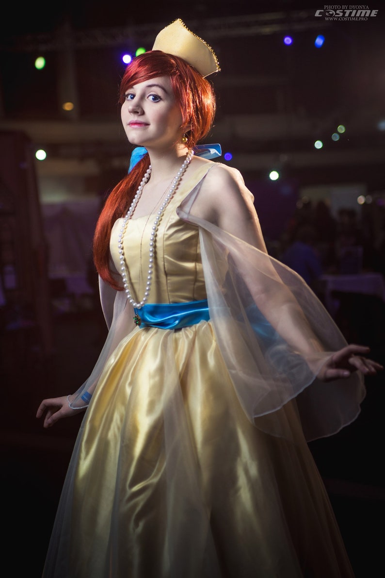 Anastasia Princess Cosplay Yellow Gold Dress Russia Halloween Etsy