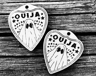 Kolczyki z motywem ducha w kształcie tablicy Ouija z Halloween w formacie SVG