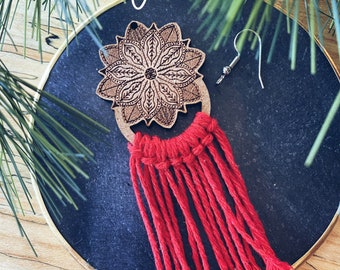 Macrame Earring SVG Laser Glowforge File