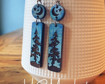 Pine Earring SVG File Laser 2 Styles